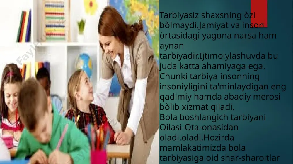 tarbiya jarayoni, o'z-o'zini tarbiyalash - Page 5