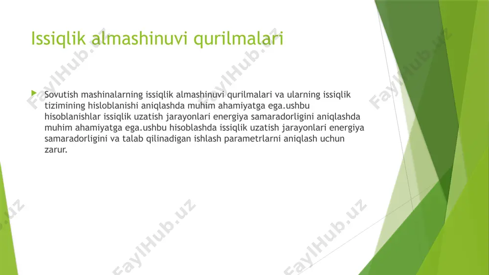 sovutish mashinalarning issiqlik almashinuvi qurilmalari - Page 2