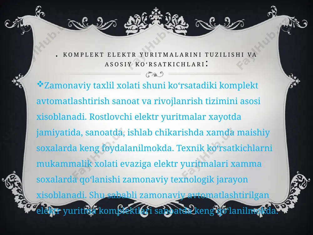 elektryuritmalarni tuzish va xarakteristika - Page 3