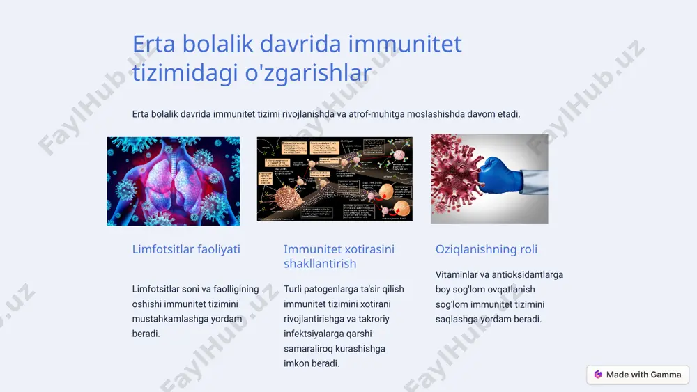 immun tizimi shakllanishi va yoshga doir o`zgarishi - Page 4
