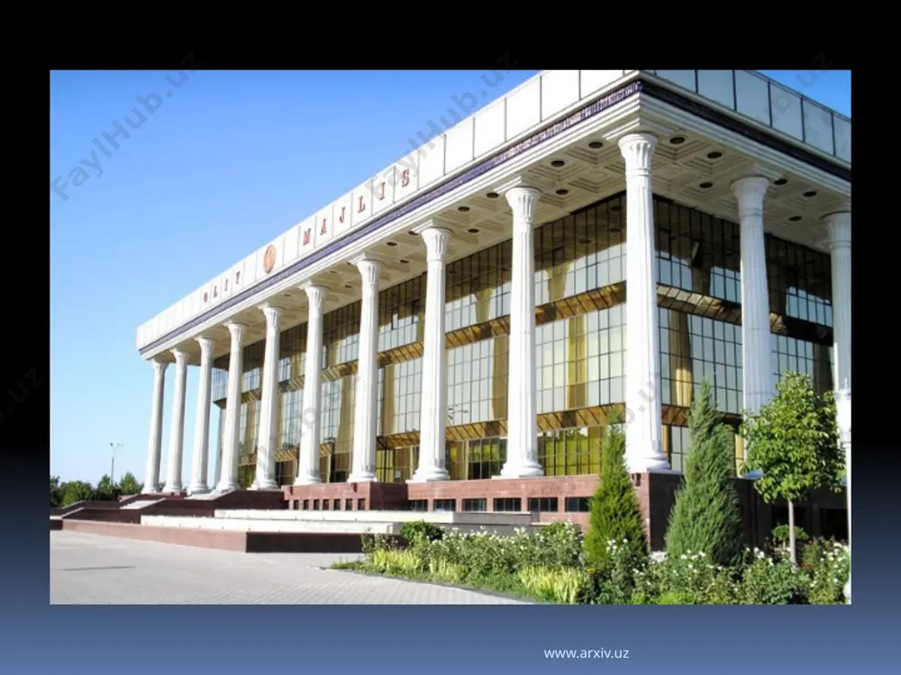 ng yoki unga bo`ysinuvchi davlat yoxud xo`jalik boshqaruvi organlarining faoliyatiga doir parlament so`rovi olgan vazirlar mahkamasi yoxud o`zbekiston respublikasi hukumati a'zosi qonun bilan belgilangan muddatlarda o`zbekiston respublikasi oliy majlisi tegishli palatalarining majlislarida og`zaki yoki yozma javob berishi shart. www.arxiv.uz vazirlar mahkamasining normativ tusdagi yoki o`ta muhim ahamiyatga ega bo`lgan hujjatlari vazirlar mahkamasining qarorlari shaklida qabul qilinadi. vazirlar mahkamasining tezkor va boshqa joriy masalalar bo`yicha qarorlari vazirlar mahkamasining farmoyishlari shaklida qabul qilinadi. vazirlar mahkamasining qarorlari va farmoyishlari bosh vazir tomonidan imzolanadi. o`zbekiston respublikasining prezidenti o`zbekiston respublikasi konstitutsiyasining 89-moddasi va 93-moddasiga asoslangan holda vazirlar mahkamasi vakolatiga kiruvchi masalalar yuzasidan qarorlar qabul qilishga, vazirlar mahkamasi qarorlari va farmoyishlarini hamda bosh vazir farmoyishlarini bekor qilishga haqli. vazirlar mahkamasining qarorlari va farmoyishlari, agar ularda boshqacha tartib nazarda tutilgan bo`lmasa, imzolangan kundan boshlab kuchga kiradi. vazirlar mahkamasi o`zi qabul qilgan qarorlarning bajarilishi ustidan bevosita yoki vazirliklar, davlat qo`mitalari, idoralar hamda davlat va xo`jalik boshqaruvining boshqa organlari …