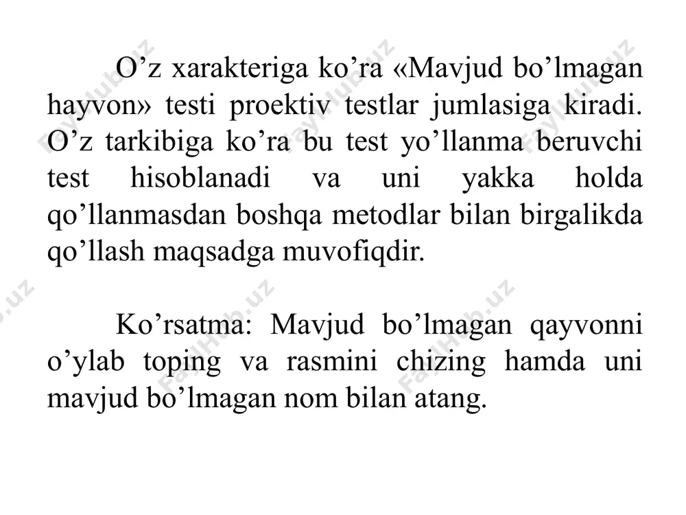 "mavjud bo’lmagan hayvon" testi - Page 4