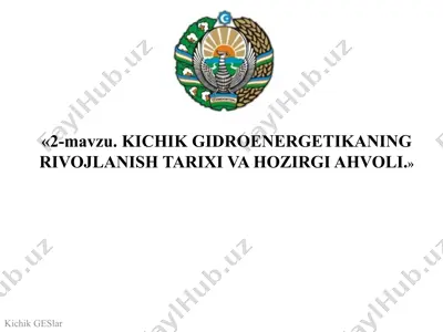 kichik geslar — PPTX