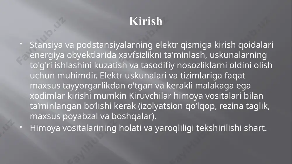 at tugʻilsa, berilgan vaqt momenti t uchun qisqa tutashuv tokining davriy va boshlangʻich tashkil etuvchisi aniqlanadi. 110 kv 10 kv tp-1 tp-2 yuk pk k-1 k-2 qisqa tutashuv tokini hisoblash elektr tizim sxemasi podstansiyalarni elektr jihozlarini tanlash. tanlangan bosh sxemaga asosan elektr jihozlarini soni aniqlanadi. elektr apparatlarini tanlash kataloglar yordamida elektr qurilmaning normal rejimdagi ko‘rsatgichlari bo‘yicha bajariladi. qabul qilingan apparatni ulanish nuqtasidagi maksimal qisqa tutashuv toki ta’siri bo‘yicha tekshirib ko‘rinishi zarur. albatta, katalog bo‘yicha tanlangan apparatlarning parametrlari(nominal kuchlanishi va toki) elektr qurilmaning ekspluatatsiya sharoitidagi kuchlanish va tok miqdorlariga teng yoki katta bo‘lishi kerak. aniq apparatlarni ma’lum ish rejim sharoitlari uchun qabul qilinganda ko‘plab omillarni hisobga olishga to‘g’ri keladi. biz bulardan faqat apparatlarni qisqa tutashuv toki ta’siriga chidamligiga e’tibor beramiz, yani apparatlarning turg’unligini hisobga olamiz. aniq apparatlarni ma’lum ish rejim sharoitlari uchun qabul qilinganda ko‘plab omillarni hisobga olishga to‘g‘ri keladi. biz bulardan faqat apparatlarni qisqa tutashuv toki ta’siriga chidamligiga e’tibor beramiz, …