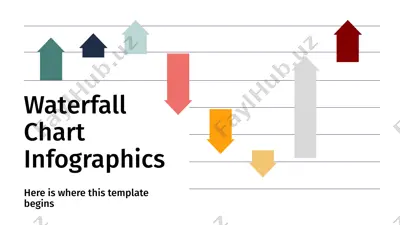 waterfall chart infographics — PPTX