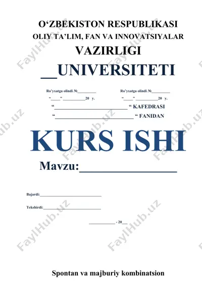 lazerlar haqida taqdimot — DOCX