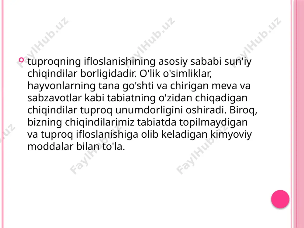 o’zbekiston respublikasi hududi tuproqlarining hozirgi ifloslanish holatini tahlil qilishni - Page 4