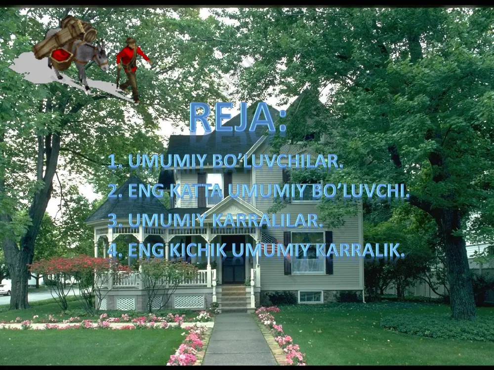 ekub va ekuk. arifmetikani asosiy teoremasi. evklid algoritmi. - Page 3