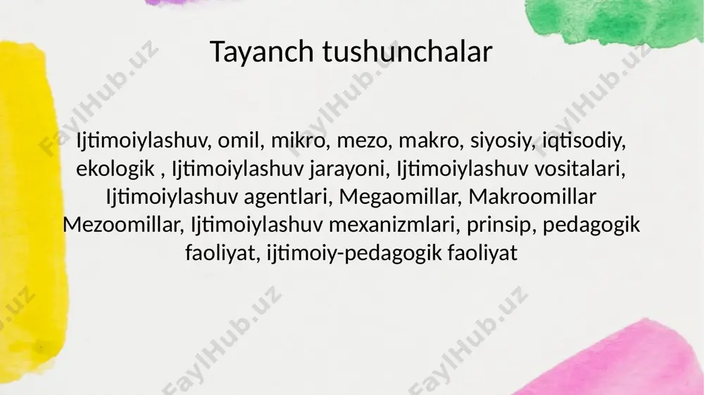 u shaxslarga, fuqarolarga, jamoalarga ularning ijtimoiy faoliyat qobiliyatini yaxshilash yoki tiklash uchun yordam berish bo'yicha kasbiy faoliyat. ijtimoiy-pedagogik faoliyat - bu shaxsga uning ijtimoiylashuvi jarayonida yordam berishga, uning ijtimoiy-madaniy tajribasini o'zlashtirishga va uning jamiyatda o'zini o'zi anglashi uchun sharoit yaratishga qaratilgan kasbiy faoliyat turi. ijtimoiy tarbiya inson shaxsining sifati uning xatti - harakatlarida ko‘rinadi, shuning natijasida insonning xulq - atvori shakllanadi, agar qandayda bir sabab bilan ijtimoiybilim shakllanmagan bo‘lsa, demak munosabatlar shaxsning ijtimoiylashuv sifati ham shakllanmaydi. shu sababli ijtimoiy pedagogic faoliyat jarayonida shunday zaruriy sifatlar bolalarda shakllantirish talab qilinadi, bu ijtimoiy tarbiyaning asosiy vazifasidir. demak ijtimoiy tarbiya deganda bir maqsadga qaratilgan bolalar shaxsiyatidagi ijtimoiy zaruriy sifatlar va uning muvaffaqiyatli ijtimoiylashuvini shakllantirish tushiniladi. tarbiya aspektlarining biri ijtimoiy pedagogikaning rivojlanishiga bog‘liq amaliy yo‘nalgan pedagogic bilim soholarida va professional amaliy faoliyat sohasida javob beruvchi tarbiya ijtimoiy tarbiya hisoblanadi. prinsip so‘zi- lotincha “prinsipium” so‘zidan hosil bo‘lgan va asos, boshlanish degan ma’noni bildiradi. har qanday …