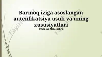 biologiya kitobi — PPTX