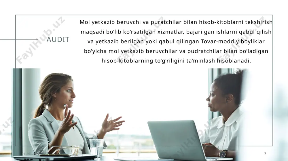 хaridorlar va buyurtmachilar bilan hisob-kitoblar ichki auditi - Page 5