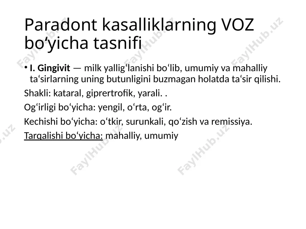 di. пародонтит 8а-suyak to‘qilmasida atrofida yo‘qи 8б- ildizning 1/2 qismigacha suyak to‘qimasining atrofiyasiя пародонтит рентгенограмма: paradontitda suyak to‘qimasining 1/2 qismining atrofiyasi пародонтит vich infeksiyasi bor bemorda mahalliy narkotik yarali paradontit компьютерная томография: 3d томограф galileos спасибо за внимание image1.png image2.png image3.png image4.png image5.png image6.png image7.png image8.png image9.png image10.png image11.png image12.png image13.png image14.png image15.png image16.png image17.png image18.png image19.png image20.png image21.png image22.png image23.png image24.png image25.png image26.png image27.png image28.png image29.png image30.png image31.png image32.png image33.png image34.png image35.png /docprops/thumbnail.jpeg
