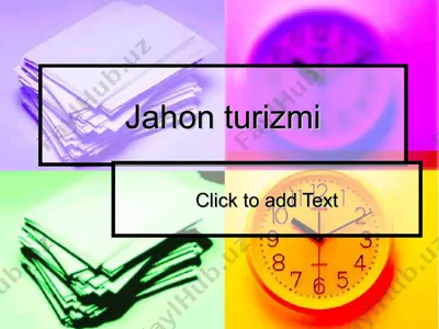 jahon turizmi — PPT