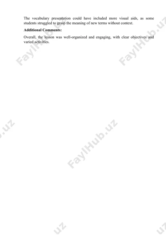 lesson observation (form 1) - Page 3