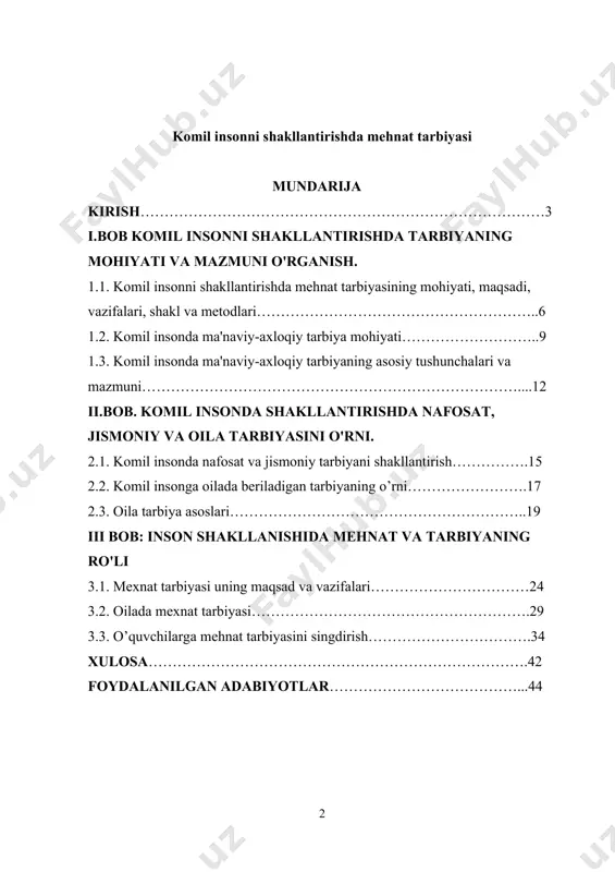ari, jamoat birlashmalari, boshqa yuridik va jismoniy shaxslar, madaniy-estetik, ilmiy, texnikaviy, sport va boshqa yo’nalishlarda maktabda tashkil etishlari mumkin”. maktabda, ta’lim muassasalarida bolalar, o’smirlar ijodiyoti saroylari, uylari, klublari va markazlari, bolalar-o’smirlar sport maktablari, san’at maktablari, musiqa maktablari, kutubxonalar, sog’lomlashtirish muassasalari va boshqa muassasalar kiradi. o`quvchilar bilan olib boriladigan sinfda va maktabda mehnat tarbiyasi ta`lim-tarbiya jarayoning ajralmas tarkibiy qismidir. u darslarda olib boriladigan o`quv-tarbiya ishlarini mustahkamlab va to`ldirib borishi bilan birgalikda o`quvchilarni pedagogik ta`sir ostiga to`la ravishda jalb etishga hamda dars uchun ajratilgan vaqt ichida amalga oshirilishi qiyin bo`lgan yoki butunlay iloji bo`lmagan bir qancha muhim tarbiyaviy vazifalarni hal qilishga yordam beradi. qiziqish va intilishlarini darslarda, masalan, fizika darslarida, yetarlicha qondirish mumkin emas. bu vazifani o`quvchilar bilan ularni qiziqtirgan masalalar bo`yicha darsdan tashqi mashg`ulotlar o`tkazish yo`li bilangina maqsadga muvofiq ravishda hal qilish mumkin. sinfdan va maktabda o`quvchilarning bilimlarini chuqurlashtirish va kengaytirish, bilimlaridan amaliy va mustaqil ravishda foydalana bilishga o`rgatish, o`quvchilarni ijtimoiy …