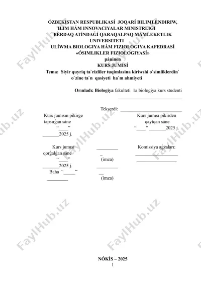 botanika kurs ishi qoraqolpoq tilida — DOCX