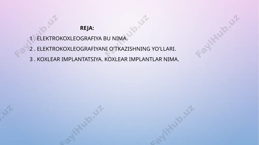 lyangoz oynasi yonida o'rnatiladi. ekstratimpanik usul invaziv emas. quloq pardasi ushbu tadqiqotda ishtirok etmaydi (buzilmagan), shuning uchun usulning texnik echimi quloq kanalidagi faol elektrodning joylashishiga asoslanadi. bundan tashqari, bog'lovchi elektrod quloq lobiga yoki mastoid jarayoniga o'rnatiladi, ettinchi bachadon bo'yni umurtqasi darajasida – topraklama. jarayon davomida tovush signallari eshitish vositasi yoki maxsus quloq uchlari orqali bemorning tekshirilayotgan qulog'iga uzatiladi. ushbu usulda ovozli signallar sekin urish va ko'p chastotali tonal xabarlardir. tadqiqot davomida bemor divanda yoki ortopedik stulda qulay tarzda joylashadi, iloji boricha bo'shashadi. jarayonning davomiyligi 30 minut (har bir quloqning salyangoz faoliyatini ro'yxatdan o'tkazish uchun 15 daqiqa).gut klinikalarining surdologiya markazida faqat elektrokokleografiyaning ekstratimpanik usuli qo'llaniladi, elektr o'tkazuvchan folga bilan o'ralgan bir martalik yumshoq ko'pikli oltin tiptrod laynerlari. markaz ekspert darajasidagi uskunalar bilan jihozlangan, bu esa tadqiqotning ob'ektiv aniq natijalarini ta'minlaydi. standart tekshiruv ikkala quloqning diagnostikasini ta'minlaydi. guta klinikalarida xizmat narxi 5 720 rublni tashkil qiladi. bitta quloqning elektrokoxleografiyasi-3 600 rubl. koxlear …