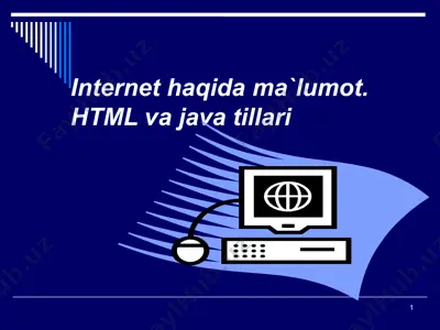 internet haqida ma'lumot — PPTX