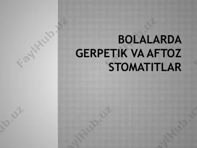stomatit — PPTX