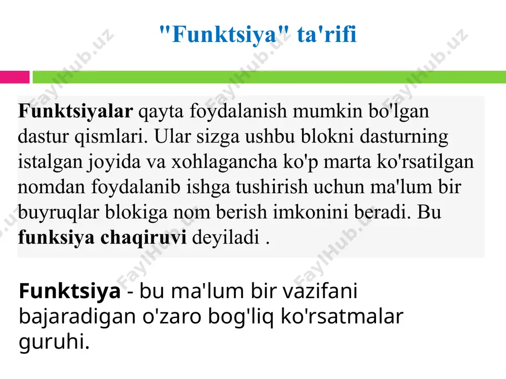 python dasturlash muhitida funksiyalardanfoydalanish - Page 5