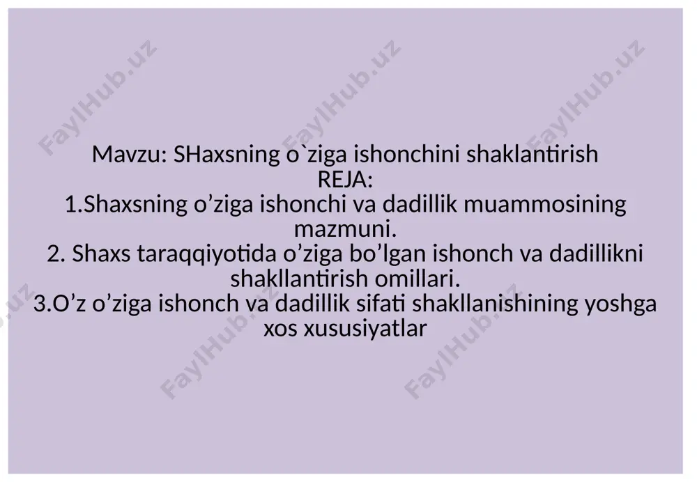etishi mumkin. shunda shaxs qo’rquvdan qochish yoki qutulish uchun ma’lum harakatlar qilishga majbur bo’ladi, va ayni shu damda shaxsda dadillik(botirlik) yuzaga chiqadi. . shaxsdagi dadillik shaxsning ma’naviy xarakter xususiyatlariga kiradi va u ma’lum vaziyatda yuzaga kelgan qo’rquv, ishonchsizlik, xavf – xatar va boshqa qiyinchiliklarni yengishga yordam beradi. psixologiyada dadillik irodanining tarkibiy qismi sifatida tavsiflanadi va dadillik qo’rquv va boshqa qiyinchiliklarni yengib o’tishga nisbatan shaxsning o’ziga xos tayyorgarligini bildiradi. shaxs xususiyati ekstremal va xavfli vaziyatlarda o’zini tutish va harakatlarni amalga oshirishga yordam beruvchi shaxs xususiyati sifatida aniqlanadi dadillik qo’rquv yuzaga kelishi natijasida namoyon bo’ladigan tabiiy biologik himoya mexanizmlarini bostirib, o’z hatti – harakatlarini erkin nazorat qila olish qobiliyati sifatida bir qator xarakter xususiyatlariga egadir: dadillik shaxsdan ma’lum maqsadlarga erishishga qaratilgan qat’iy harakatlarni amalga oshirishni talab etadi dadillik shaxs inqirozli vaziyatlarda boshqalarning qarshiliklariga qaramay o’z ideallari, prinsiplari, hayotiy haqiqatlariga sodiq qolishini nazarda tutadi dadillik o’z hayotiy qarashlari va pozisiyalarini erkin namoyon qilaolishdir.(ayniqsa …