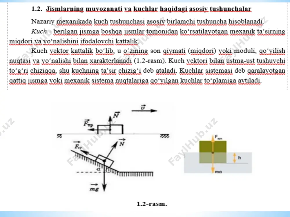 statika. statikaning tushunchalari. kuchlar sistemasi - Page 4