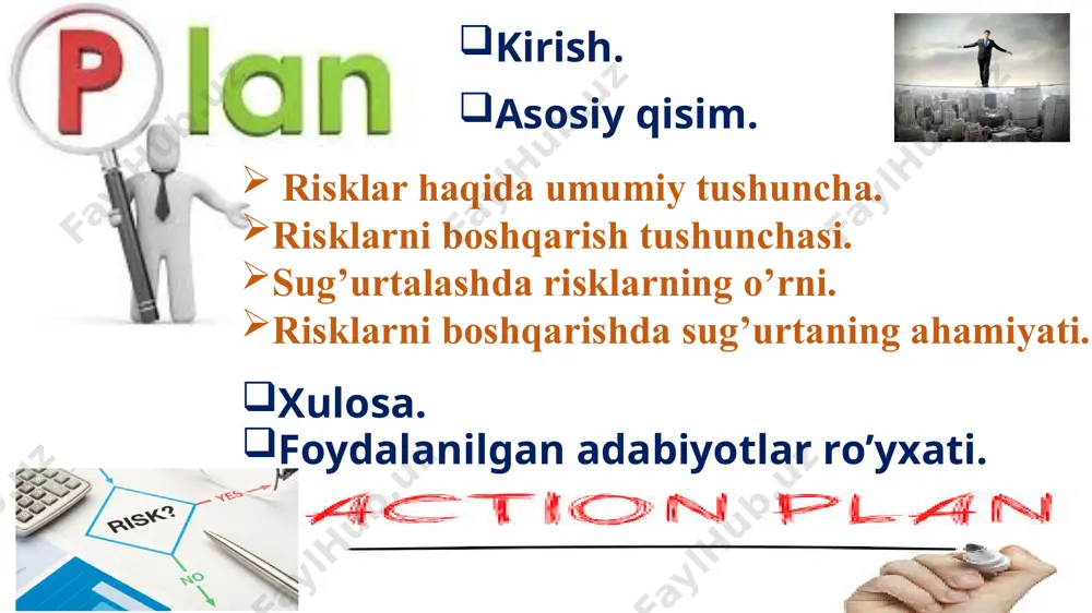 doirasida risklarni boshqarish tizimini tubdan isloh qilinib, bazelь qo‘mitasi talablari asosida qayta tashkil etilmoqda. bankda risklarni boshqarish siyosatlari, risklarni boshqarish strategiyasi va risk-appetiti yangidan ishlab chiqildi, risklarni nazorat qiluvchi va boshqaruvchi qo‘mitalar tashkil etildi va faoliyatini olib bormoqda, risk hisobotlari yangicha talqinda ishlab chiqildi va amaliyotga joriy etildi, likvidlilik, foiz, valyuta, kredit risklari bo‘yicha stress-testlarning yangi modellari yaratildi, tasdiqlangan siyosatlardagi normalarni amaliyotga jalb qilish ishlari boshlandi. risklarni boshqarish tushunchasi. bugungi kun zamonaviy bank faoliyatida risklarni boshqarish muhim ahamiyat kasb etayotganligi, hamda risklarni boshqarish bo‘yicha barcha rahbar xodimlar zaruriy bilim va tushunchalarga ega bo‘lishlari zarurligini inobatga olgan xolda, 2019 yilning 27-28 sentyabr kunlari “ipoteka-bank” atib bosh ofisi va toshkent shahar filiallarining rahbar hodimlari uchun xalqaro moliya korporatsiyasi eksperti, ko‘plab xorijiy banklarning risk menejment tizimida faoliyat ko‘rsatgan, bank risklarini boshqarish bo‘yicha katta amaliy tajriba egasi hisoblanuvchi serpil shax xonim tomonidan “bank risklarini boshqarishning umumiy tamoyillari” mavzusida seminar trening tashkil etildi. risk boshqarish …