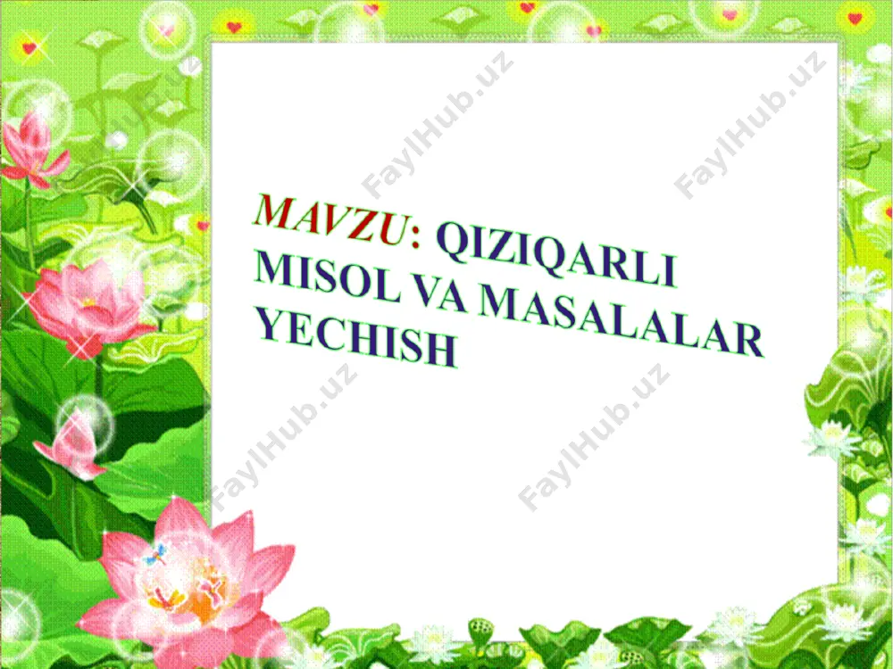 qiziqarli misol va masalalar yechish - Page 2