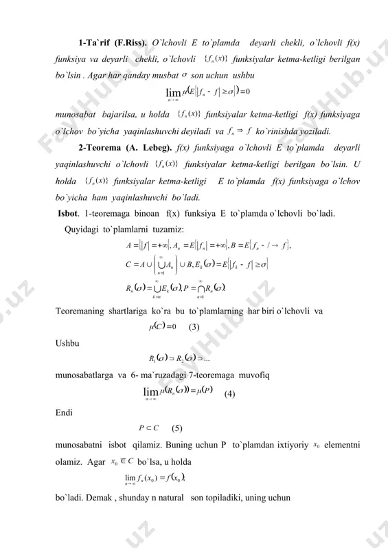 lebeg va riss teoremalari - Page 4