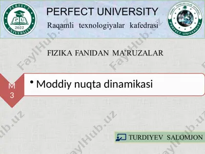 dinamika va nyuton qonunlari — PPTX
