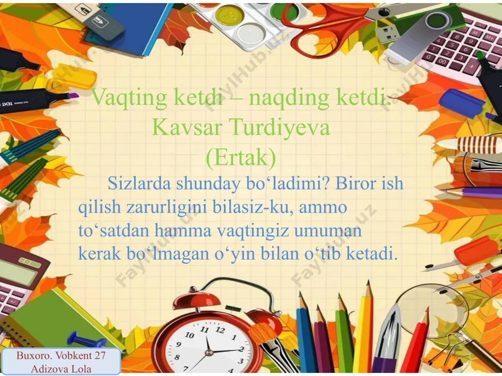 "vaqting ketdi – naqding ketdi" - Page 4