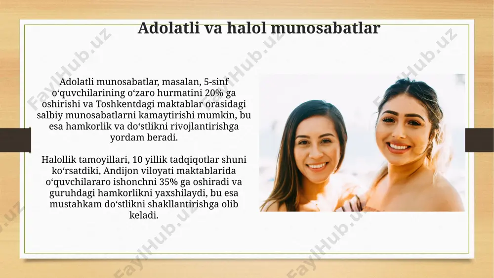 ma’naviy-qadriyatlar vositasida o‘quvchilarda do‘stlikni tarbiyalash - Page 5