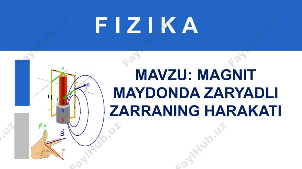 magnit maydonda zaryadli zarraning harakati - Page 3