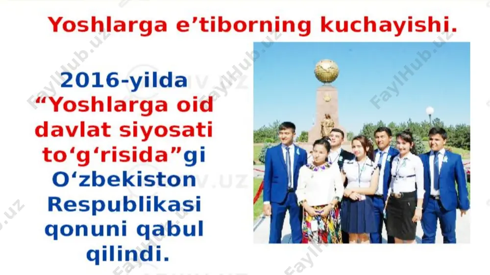 etadi. tegishli adabiyotlarda shaxs faolligining bir qator belgilar bo‘yicha farqlanishi haqida so‘z boradi1 faollik muayyan ijtimoiy guruh yoki qatlamning jamiyat va davlat, ishlariga munosabati, unga to‘g‘ri yondashuvi, mas’uliyat hissi, fuqarolik tuyg‘usi sifatida namoyon bo‘ladi. faollik ayni paytda o‘zlikni anglashni ham ifodalaydi.shuningdek, “ijtimoiy-siyosiy faollik” atamasi haqida gap ketganda shuni alohida ta’kidlash kerakki, ijtimoiy-siyosiy faollikni keng tushunish, unda huquqiy normalarga rioya qilishni ko‘rish bilangina cheklanmaslik siyosiy faollik mohiyatini, uning bu hodisani ijtimoiy faollikning boshqa turlaridan farqlash imkonini beradigan asosiy belgilarini yaxshiroq anglab etish uchun imkoniyat beradi. siyosiy faollikning ijodiy jihati uning xususiyatlari tizimida uyushqoqlik, batartiblik, barqarorlik kabi qismlari yoki sifatlari bilan bir qatorda alohida o‘rin egallaydi. “ijtimoiy-siyosiy faollik” deganda, ijtimoiy foydali (ijobiy), ongli, iqtisodiy, siyosiy, ma’daniy faoliyat tushuniladi. ijtimoiy faollikning boshqa bir turi – siyosiy faollik ham amalda muhim ahamiyat kasb etadi. yoshlarni, bugungi kunda shartli ravishda “siyosiy faol” va “faol bo‘lmagan” guruhga bo‘lish mumkin. bularga quyidagilar kiradi: 1. siyosiy o‘zgarishlarni aniq …