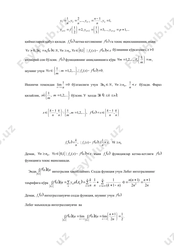 10 [ , 1 , ] 10 , 1 [ , 1 ) 1 , 2 [ , ) 2 , 4 [ , ) 4 , 10 [ , , x x x x f x x x x x e x x x f x df x f x ( ) ò 1 0 cos x xd x j ( ) ò 1 0 x d x n j ( ) ò 1 0 x d e x j ( ) ò 1 0 2 sin x d x j p ( ) ò 1 0 x d a x j ( ) ò 1 0 2 x d x e x j ( ) [ ) [ ) ï î ï í ì +¥ î + + ¥ - î + = , 0 , 1 2 0 , , , 1 2 3 x x x …