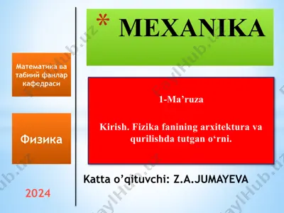 mexanika — PPTX