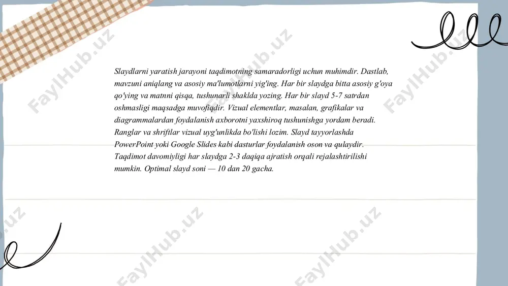 powerpoint dasturi yordamida darslarga ko'rgazmali qurollar tayyorlashni o'rgatish - Page 5
