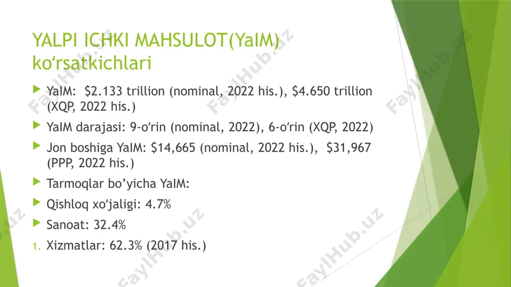 rossiya iqtisodiyoti haqida taqdimot - Page 5