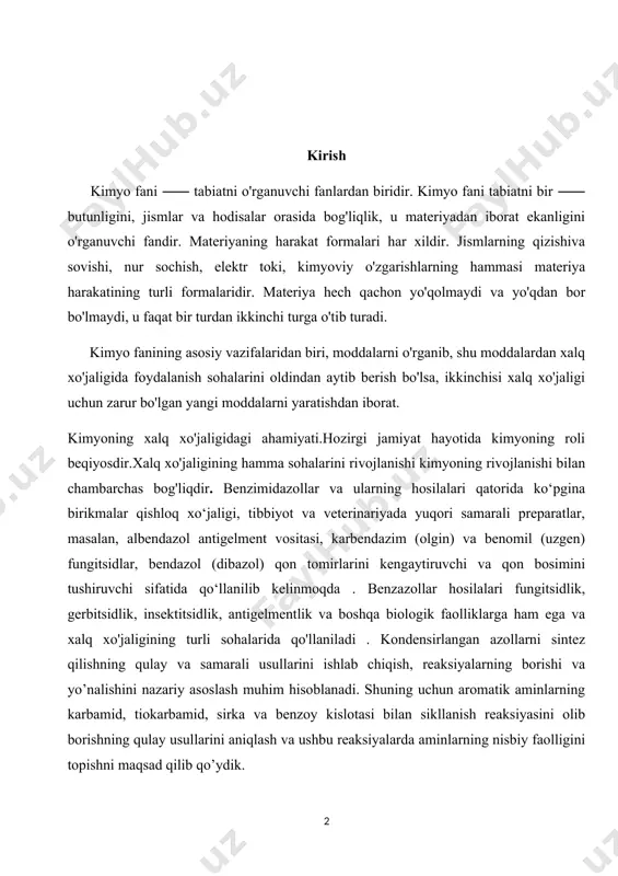 rali usullarini ishlab chiqish, reaksiyalarning borishi va yo’nalishini nazariy asoslash muhim hisoblanadi. shuning uchun aromatik aminlarning karbamid, tiokarbamid, sirka va benzoy kislotasi bilan sikllanish reaksiyasini olib borishning qulay usullarini aniqlash va ushbu reaksiyalarda aminlarning nisbiy faolligini topishni maqsad qilib qo’ydik. hozirgi kunda faqat pedagogning mehnati va mahoratiga asoslanib tashkil etilgan ta’lim yaxshi samara bermasligi hech kimga sir emas. endi pedagogning asosiy vazifasi o‘quvchilarga tayyor bilim berish emas, balki bilimlarni mustaqil egallashlarigako‘maklashishdaniborat.buninguchunesao‘quvchilarningo‘zqobiliyati va imkoniyatlarini to‘la to‘kis namoyon etishlari uchun, butun kuch g‘ayratlarini bilim olishga sarflashlari uchun imkon beradigan darajada ta’lim⸺ tarbiya jarayonini takomillashtirish zarur. o‘qituvchining an’anaviy tarzdagi faolligi va barcha materialnitushuntirishga harakat qilishi bilan bog‘liq bo‘lgan noan’anaviy darslarni amalga oshirish hozirgi kundagi dolzarb masalalardan biridir. endilikda o‘qitish jarayonida o‘quvchilarni zeriktirib qo‘ymaydigan, fikrlashga, mustaqil ishlashga yo‘naltiradigan har⸺xil metodlar va o‘qitish vositalaridan samarali foydalanish muhim ahamiyat kasb etmoqda. o‘qitish jarayonida ilg‘or pedagogik texnologiyalar bilan boyitilgan ta’lim asosida o‘quvchilarning bilim ko‘nikma va malakalarini oshirish …