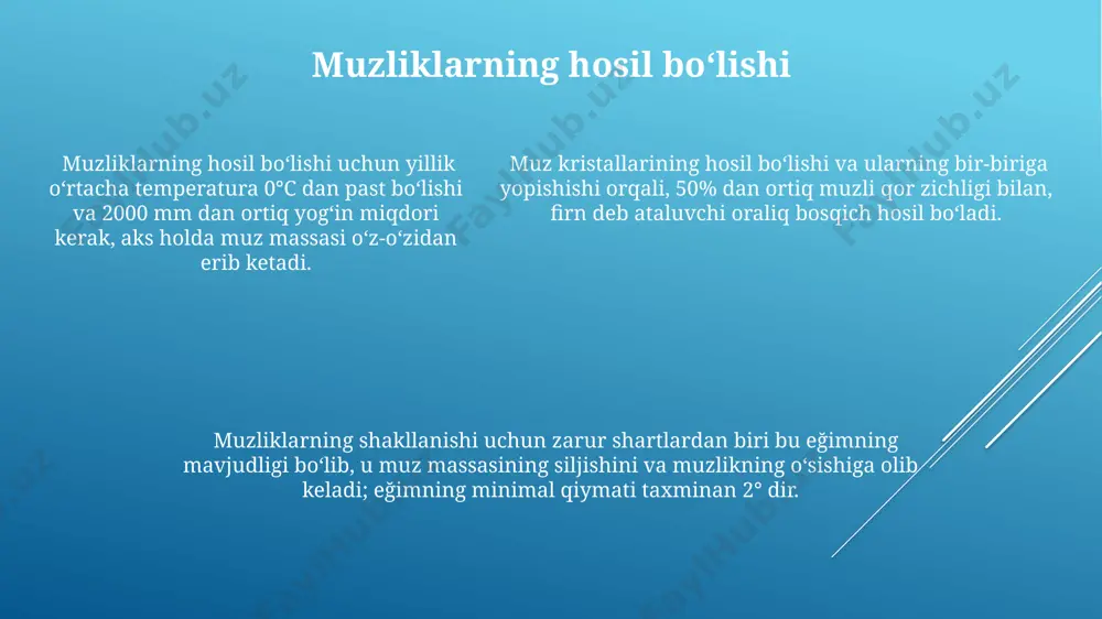 muzliklarning hosil boʻlishi va ularning rejimi - Page 5