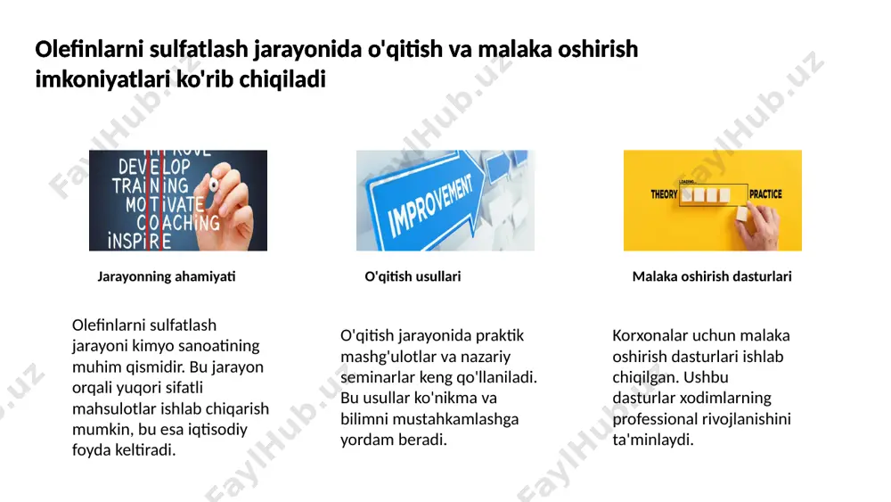 olefinlarni sulfatlash jarayoni - Page 5