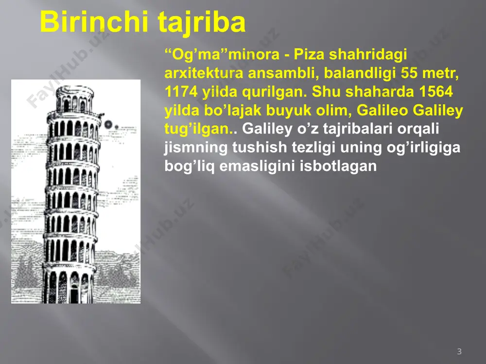 jismning erkin tushishi - Page 3