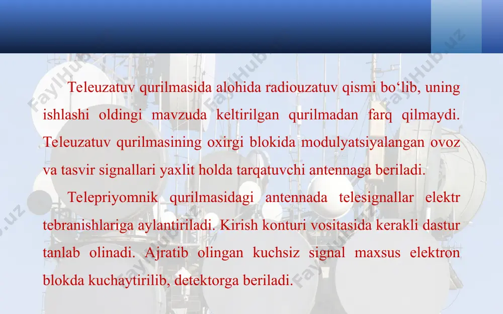 teleko‘rsatuvlarning fizik asoslari. toshkent – televideniye vatani 11-sinf - Page 5