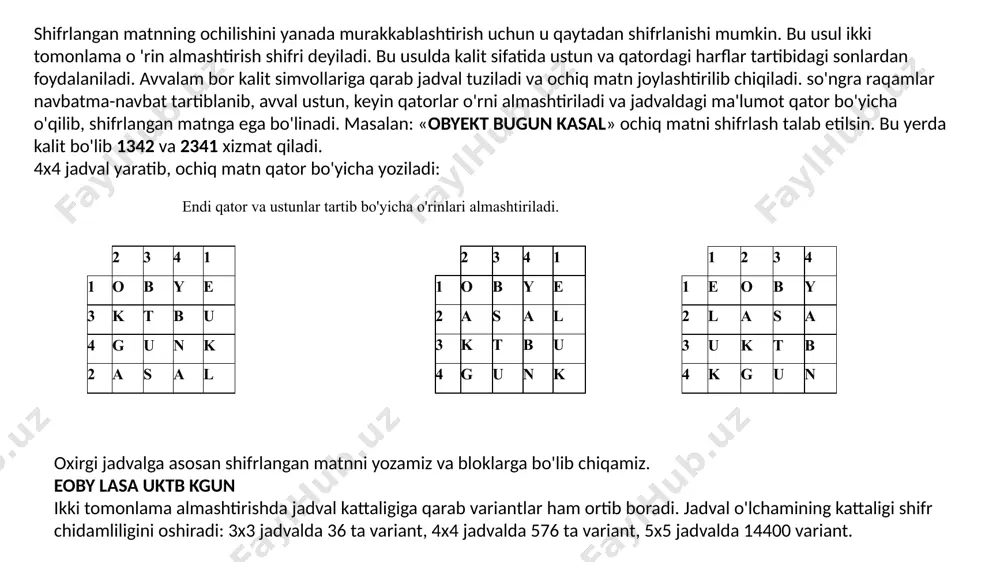 shifrlovchi jadvallar - Page 5