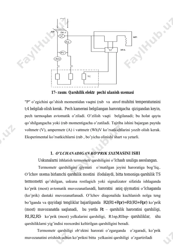 qarshilik elektr pechlarining issiqlik hisobini tadqiq qilish - Page 5