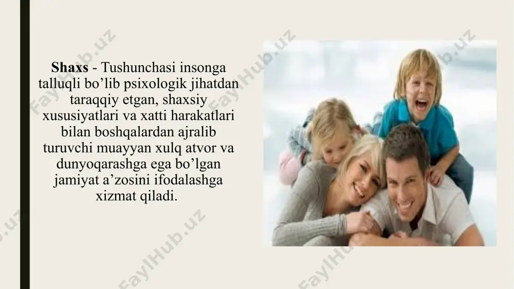 ham insonning o’z faoliyatini to’g’ri yo’lga qo’ymaganligidadir.shuning uchun ham inson faoliyati uning rivojlanishi natijasi hamdir. demak, shaxs faolligi asosida ijtimoiy faollik, tashabbuskorlik, ijodkorlik xislatlarini shakllantirish – uning shaxslik imkoniyatlarini namoyon etishi orqali faoliyatini rivojlantirish muhim sanaladi ma’lum bir yosh davriga xos bo’lgan anatomik, fiziologik, psixologik xususiyatlar yosh xususiyatlari deyiladi odam ijtimoiy mavjudot sifatida shaxsga aylanishi uchun ijtimoiy muhit sharoitlari va tarbiya kerak bo’ladi. ana shular ta’sirida odam inson sifatida rivojlanib boradi va shxsga aylanadi. bular shaxsning o’ziga xos xususiyatlari bo’lib ana shu ruhiy xususiyatlar rivojlanib borib ma’lum bir bosqichga yetsagina u mukammal inson sifatida shakllanadi. shaxsning ijtimoiy voqealikka, mehnatga, jamiyatga bo’lgan munosabati turlicha namoyon bo’ladi. pedagogika, tibbiyot, bolalar anatomiyasi,fiziologiyasi, psixologiya fanlari yutuqlari va shu fanlarning tavsiyasiga ko’ra bolalarning yosh davrini quydagicha guruhlash qabul qilingan. 0-3 4-11 maktabgacha tarbiya yoshi 12-18 o’rta maktab yoshidagi o’smirlar go’daklik davri bog’chagacha bo’lgan yosh davri maktab yoshidagi kichik guruhlar o’spirinlik davri hozirgi davr o’smirlarining ruhiyatida …