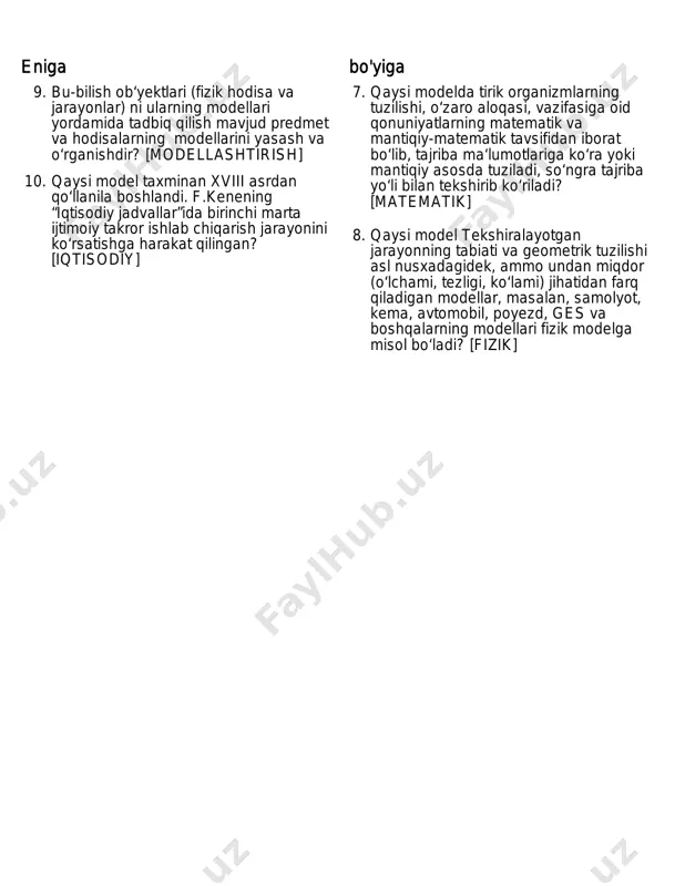 tibbiyotda modellashtirish uslublari - Page 2