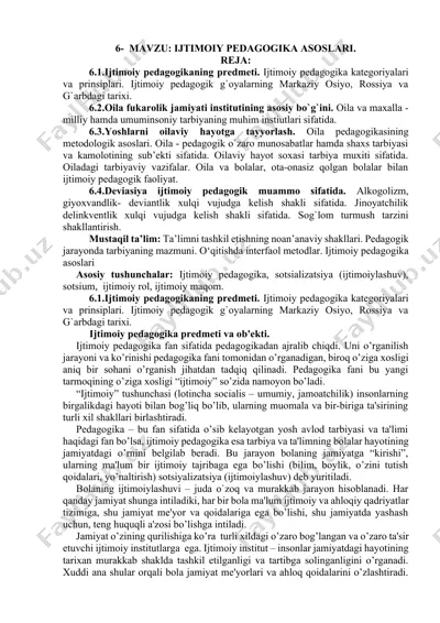ijtimoiy pedagogika asoslari — DOCX