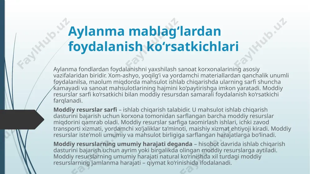 sanoat korxonalarining aylanma fondlari va mablag‘lari - Page 5