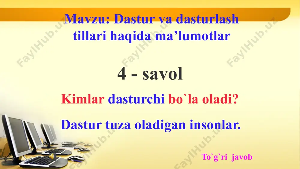 dastur va dasturlash tillari haqida ma’lumotlar - Page 5